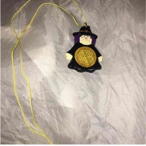 Halloween kids WITCH reflector safety necklace